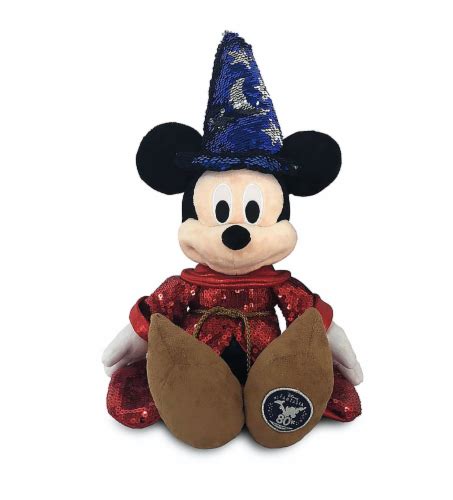 Disney Fantasia 80th Mickey Mouse Sorcerer Sequined Plush New With Tag