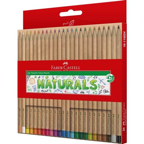 Faber Castell Naturals Coloured Pencil 24pk Woolworths