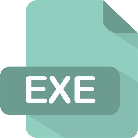 Exe Icon Flat File Type Iconpack Pelfusion