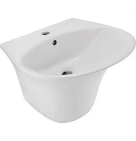 Ceramic Jaquar Ons Wht Wall Hung Integrated Basin At Piece