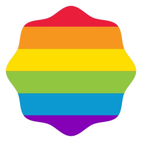 Badge Flower Rainbow Lgbt Sticker Png And Svg Design For T Shirts