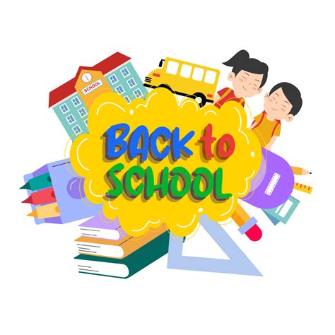 Free Colorful Back To School Clipart Template Edit Online And Download