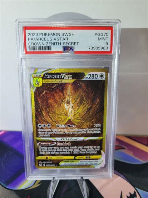 Gold Arceus Vstar Crown Zenith Full Art Gg70 Gg70 Mint Pokemon Tcg Values Mavin