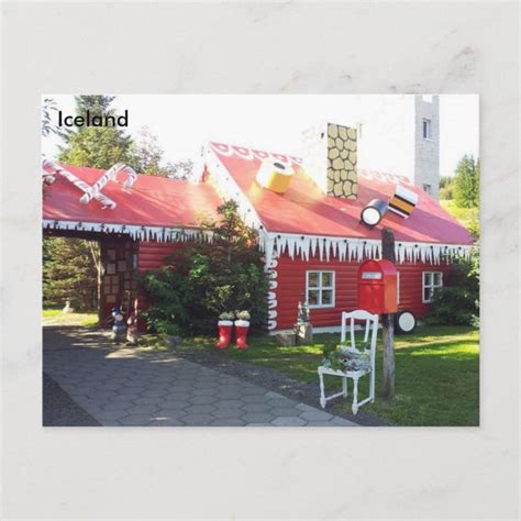 Christmas House near Akureyri, Iceland Holiday Postcard | Zazzle