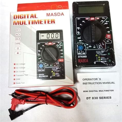 Jual MULTI TESTER DIGITAL MASDA DT830D ADA BUZZER DIGITAL MULTIMETER