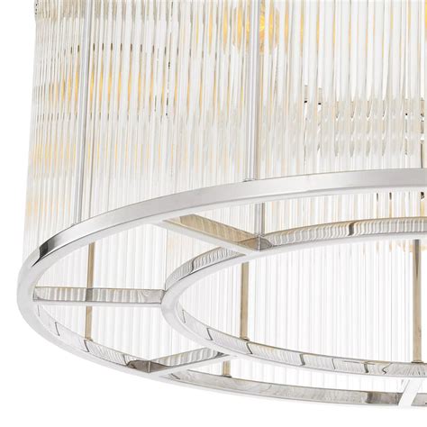 Silver Drum Ceiling Lamp Eichholtz Bernardi