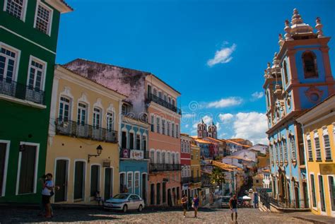 O Centro Da Cidade Hist Rico De Caracter Sticas De Pelourinho Iluminou