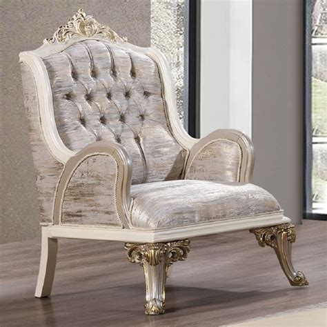 Casa Padrino Luxus Barock Sessel Silber Weiß Grau Gold