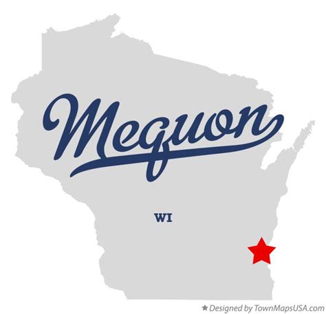 Map of Mequon, WI, Wisconsin