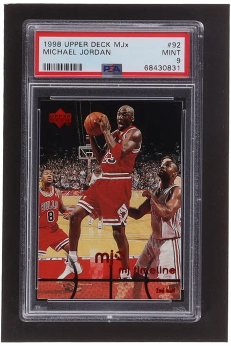 Michael Jordan 1998 Upper Deck MJx 92 Timeline 2nd Half PSA 9