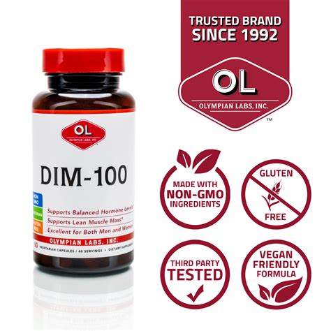 DIM Diindolylmethane 100mg Olympian Labs