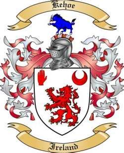 Kehoe Family Crest from Ireland by The Tree Maker