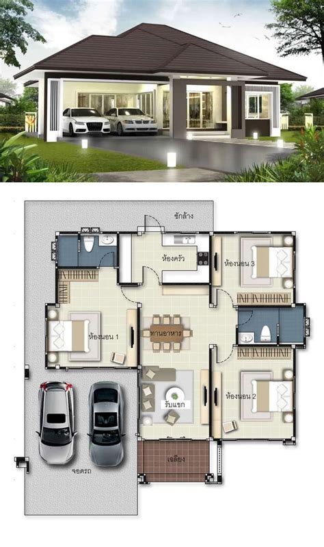 Concepts Of Bedroom Bungalow House In