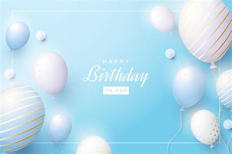 Happy Birthday On A Bright Blue Background 7909553 Vector Art At Vecteezy