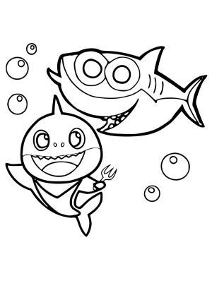 Dibujos E Imagenes Baby Shark Para Colorear Y Imprimir Gratis Para