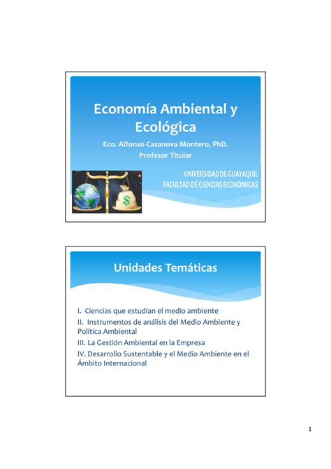 Pdf Econom A Ambiental Y Ecol Gica Econom A De Los