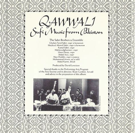 Qawwali – Sufi Music From Pakistan (1978) – Maqbool Sabri