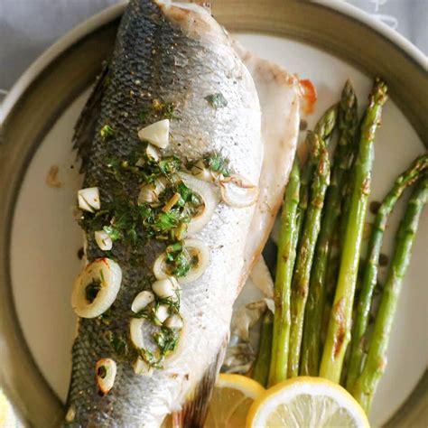 Baked Sea Bass With Lemon Butter Sauce My Gorgeous Recipes