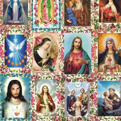 Catholic Saints Fabric Fabric, Wallpaper and Home Decor | Spoonflower