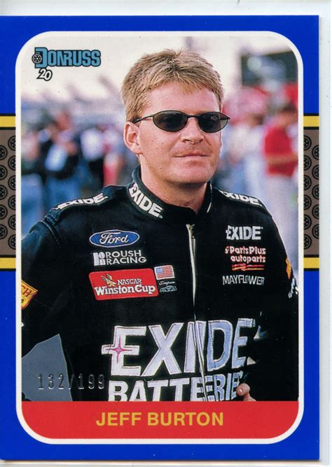 Donruss Racing Nascar Retro Blue Parallel Jeff Burton