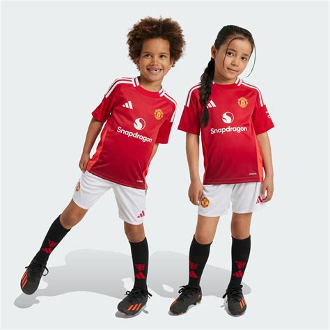 Adidas Mini Kit Domicile Manchester United 24 25 Enfants Rouge