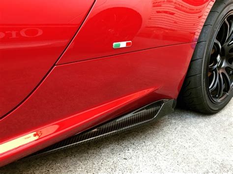 Alfa Romeo C Carbon Fiber Side Skirt Set Shark Fin Ar C