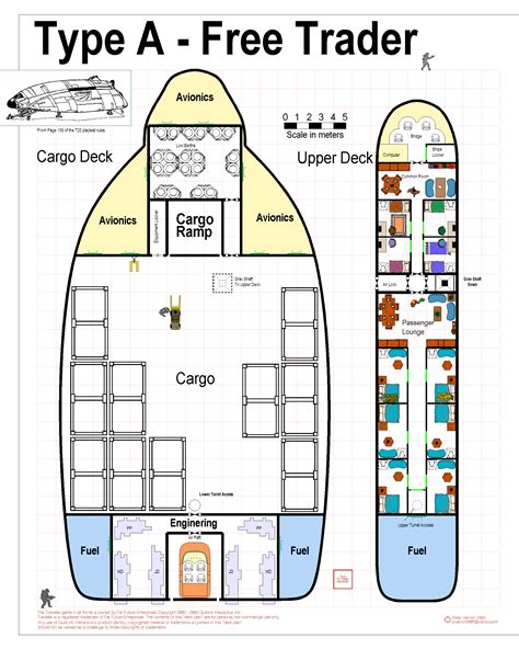 Traveller Rpg Star Class Merchant Liner Deck Plans Bunnyascse