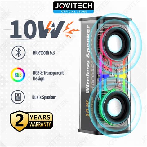 Jual Jovitech A88 Cyberpunk Bluetooth Speaker 10w Double Subwoofer