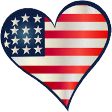 Download #heart#usa#flag#america - Usa Flag Heart Shape Clipart ...