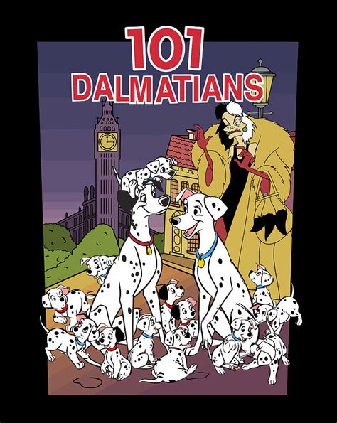 Disney 101 Dalmatians Group Shot Vhs Cover Digital Art by Jane Arthur