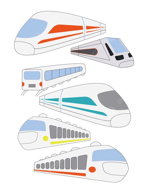 Modern Train Cartoon