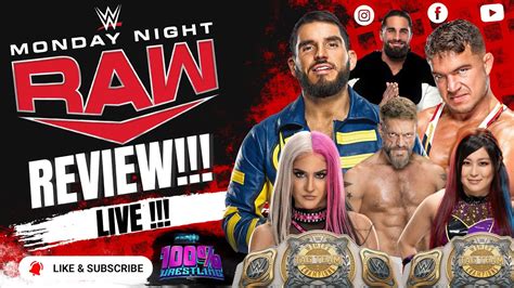 Wwe Monday Night Raw El Review 91222 Youtube