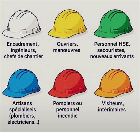 savez vous  quoi correspondent les couleurs des casques sur