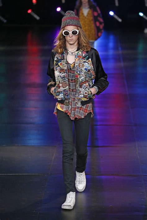 Saint Laurent Menswear Fashion Show Collection Spring Summer 2016