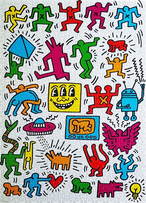 1000-piece Keith Haring Graffiti Art Collage Jigsaw Puzzle | Rest In Pieces