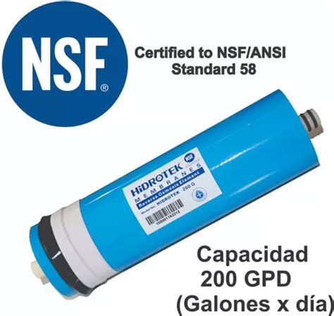 Membrana De Osmosis Inversa De 200 Gpd