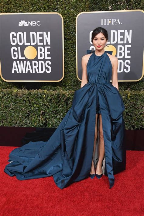 Every Stylish Celebrity Arrival At The Golden Globes Gemma Chan