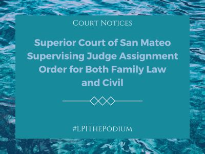 Superior Court of San Mateo - Legal Professionals, Inc. - LPI : Legal ...