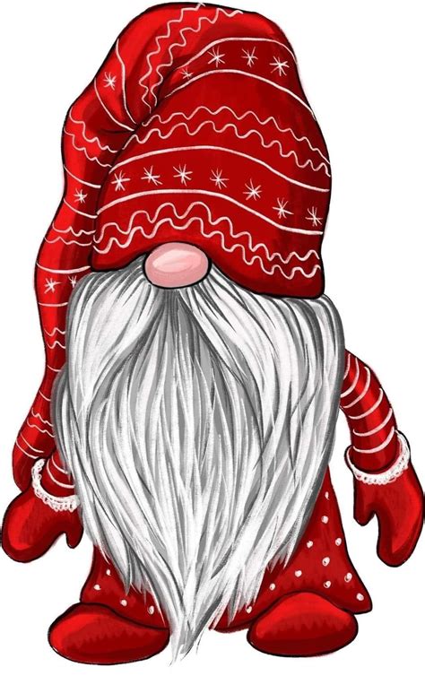 Red And White Santa Claus Gnome For Christmas Decorations