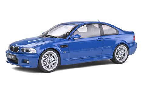 Macheta BMW E46 M3 Coupe Albastru 2000 Scara 1 18 Solido