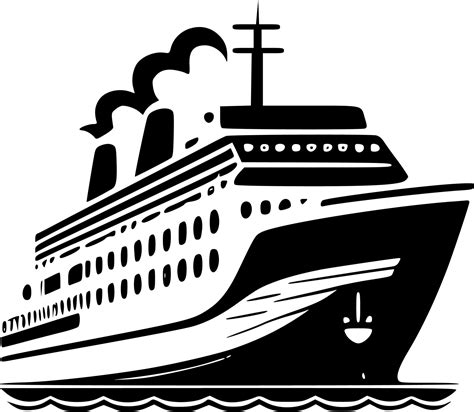 Cruise Minimalist And Simple Silhouette Vector Illustration 23557845