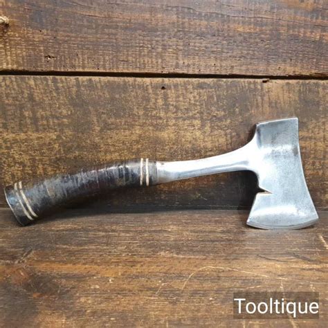 Vintage Estwing Belt Hand Axe Or Hatchet Leather Grip Handle Fully