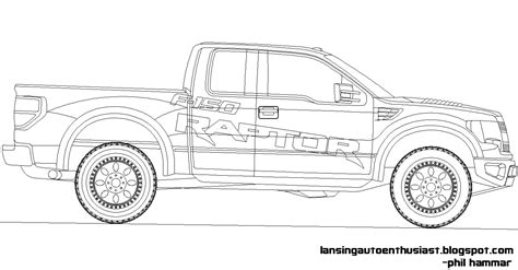 Coloriage Pick Up 144389 Transport Dessin à Colorier Coloriages