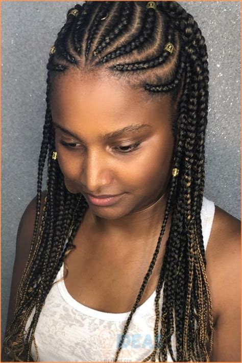 Long Tribal Fulani Braids Pretty Braided Hairstyles Cornrow Hairstyles