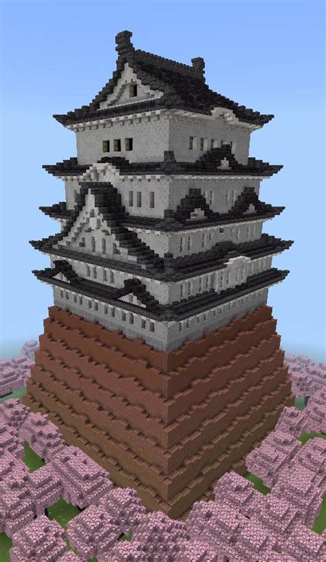 Japanese Castle Based On Himeji Rminecraft