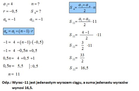 Wzór Na Sumę Ciągu Arytmetycznego