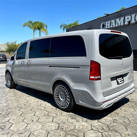 Custom Mercedes Maybach Metris Van Rides Chalk Gray On Matching Agl