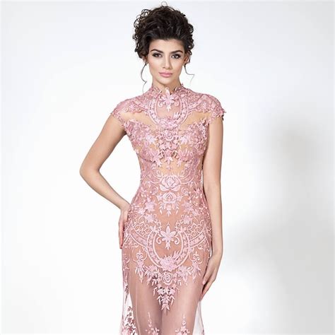 Nude Pink Formal Dress Etsy