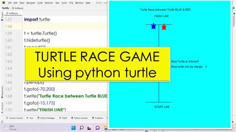 Turtle Race Game Using Python Turtle Python Turtle For Beginners