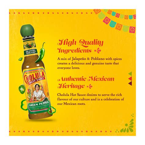 Cholula Green Pepper Hot Sauce 150ml